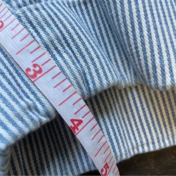 Club Monaco Blue & White Striped Women's Size 6 Shorts - Picture 8 of 11